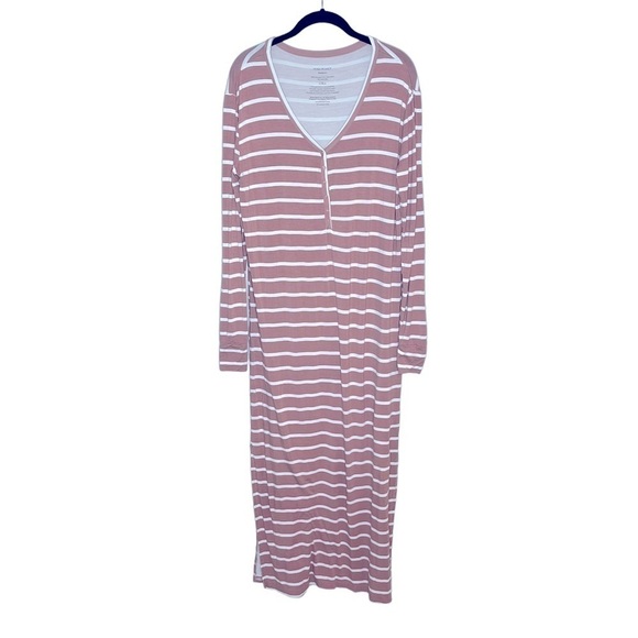 POSH PEANUT Rose Striped Maternity Maxi Dress - Picture 2 of 5
